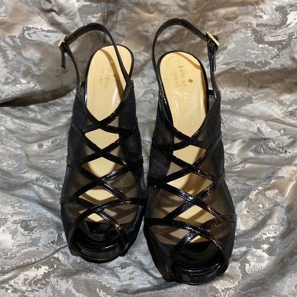 Kate Spade Black Patent Leather High Heels - Picture 2 of 13